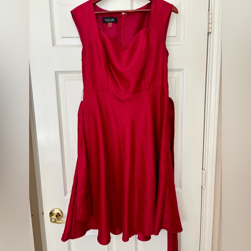 Evan Picone Strapless Red Dress